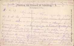 Estatuas de Estrasburgo de la POSTAL de la VENDIMIA de los santos de Saint Laurent de la puerta