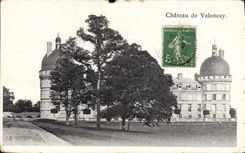 POSTAL Castle De Valencay de la VENDIMIA