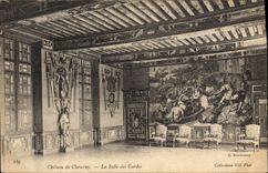 CPA Chateau De Cheverny La Salle Des Gardes Epee Armure 
