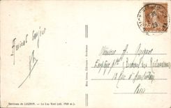 VINTAGE POSTCARD Luchon the Green Lake