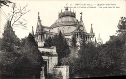 CPA Dreux Chapelle Saint Louis Vue prise dans le parc