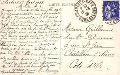 Catedral de la POSTAL de la VENDIMIA de Chartres la asunción de Bridan