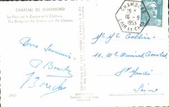 CPM Chateau De Chambord Le pont de Cosson et le chateau 