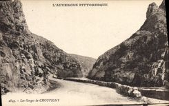 VINTAGE POSTCARD the Falls De Chouvigny