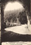VINTAGE POSTCARD the Falls De Chouvigny In the throats of Sioule the road at the exit of the tunnel