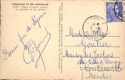 CPA Versailles Et Ses Merveilles Palais du Grand Trianon Le peristyle et les jardins