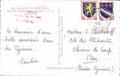 MODERN CARD Valley D' Aure Assembled Towards D' Oredon And De Capdelong