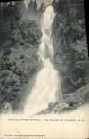 VINTAGE POSTCARD Surroundings of Uriage les Bains the cascade of Oursiere