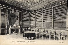 Paladar de la POSTAL de la VENDIMIA de Compiegne la biblioteca