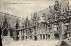 CPA Rouen Le Palais De Justice