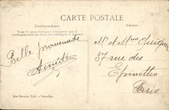 VINTAGE POSTCARD Park Of Versailles the Orangery Built By Mansart