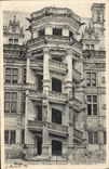 CPA Blois Chateau Escalier D'Honneur Facade Francois 1er