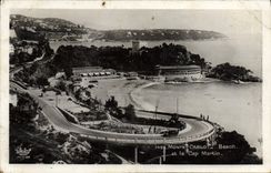 VINTAGE POSTCARD Monte Carlo Beach and the Cape Martin