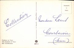 POSTAL Roma Fontana Di Trevi de la VENDIMIA