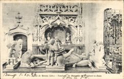 VINTAGE POSTCARD Church Of Husks Tomb Or Mausoleum of Philibert Beautiful