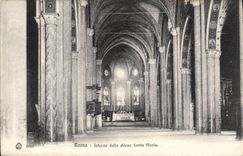 POSTAL Roma Interno Della Chiesa Santa María de la VENDIMIA