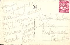 VINTAGE POSTCARD Brussels Grand Places House of the king