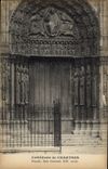 Catedral de la POSTAL de la VENDIMIA de la bahía de la central del ataque frontal de Chartres