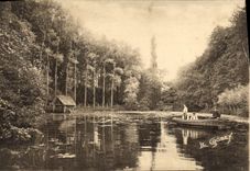 VINTAGE POSTCARD Quettehou a Beautiful Corner With the Valley Cowherd