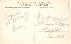 VINTAGE POSTCARD Biarritz the Cabin Of the Theater