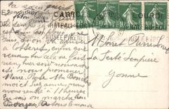 Opinión pesada de la POSTAL de la VENDIMIA sobre la basílica y el camino de Pau