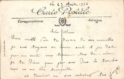 VINTAGE POSTCARD Pierrefonds the Castle Seen Piss Of the Meadows