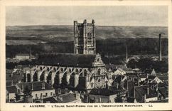 CPA Auxerre L'Eglise Saint Pierre Vue De L'Observatoire Manifacier