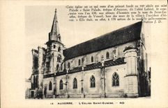 CPA Auxerre L'Eglise Saint Eusebe