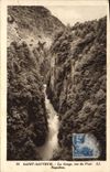 CPA Saint Sauveur La Gorge Vue Du Pont Napoleon