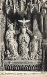 La POSTAL Cathedrale de la VENDIMIA de Chartres incluye la coronación del estribillo de la virgen de Eleve de Jean Soulas