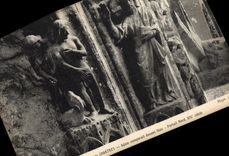 CPA Cathedrale De Chartres Adam comparait devant Jesus Portail Nord