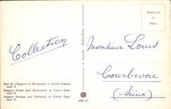 POSTAL Roma de la VENDIMIA vía Dell Basilica pavimentada Impero Di Constantino