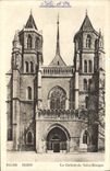 VINTAGE POSTCARD Dijon the Benign Cathedral Holy
