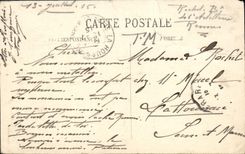 VINTAGE POSTCARD Rennes Law courts Cabinet of the Public prosecutor