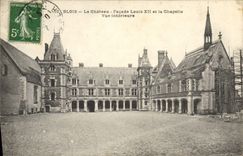 CPA Blois Le Chateau Facade Louis Et La Chapelle Vue interieure 