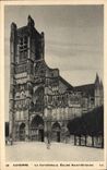 VINTAGE POSTCARD Auxerre the Cathedral Church Etienne Saint