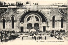 POSTAL de la VENDIMIA pesada la procesión del sacramento del St