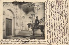 VINTAGE POSTCARD Town hall Paris Staircase