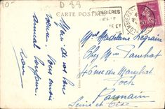 VINTAGE POSTCARD Plombieres Les Bains the Evening On the River