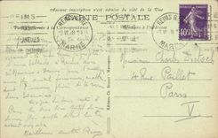 CPA Reims La Cathedrale Militaria