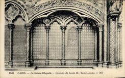 VINTAGE POSTCARD Paris Sainte the Vault Oratory of Louis IX Saint Louis