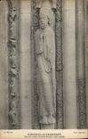 Catedral de la POSTAL de la VENDIMIA de la puerta real de rey De Juda de Chartres