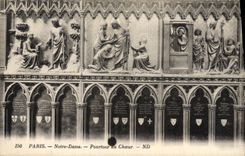 VINTAGE POSTCARD Paris Notre Dame Circumference With the Chorus