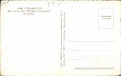 CPM Paris La Tour Eiffel