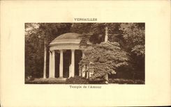 VINTAGE POSTCARD Versailles Temple of the love