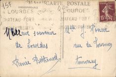 POSTAL de la VENDIMIA pesada la basílica y el castillo fuerte