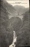 VINTAGE POSTCARD Route of Luz has Gavarnie the bridge of Sin