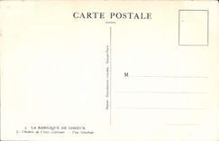 POSTAL de la VENDIMIA la basílica De Lisieux la manera externa de cruz