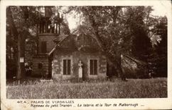 CPA Versailles Palais Hameau du Petit Trianon La laiterie et la tour de Malborough