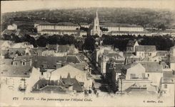VINTAGE POSTCARD Vichy Panoramic View On the Civil Hospital